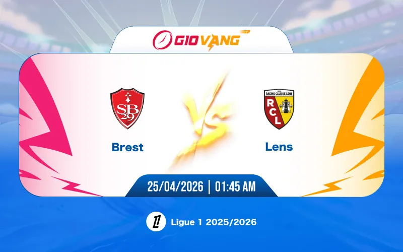 Soi kèo Brest vs Lens 01h45 ngày 25/4/2026 – Ligue 1