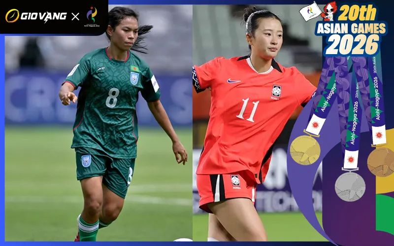 Nhận định soi kèo bóng đá nữ Bangladesh vs nữ Hàn Quốc 14h00 ngày 17/9/2026