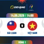 Soi kèo nữ Đài Loan vs nữ Việt Nam 14h00 ngày 14/9/2026 – ASIAD 2026