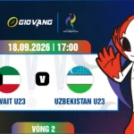 Soi kèo U23 Kuwait vs U23 Uzbekistan 17h00 ngày 18/9/2026 – ASIAD 2026